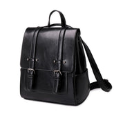 Oil Wax Leather Cover Type Zipper Backpacks - Shah S. Sahota